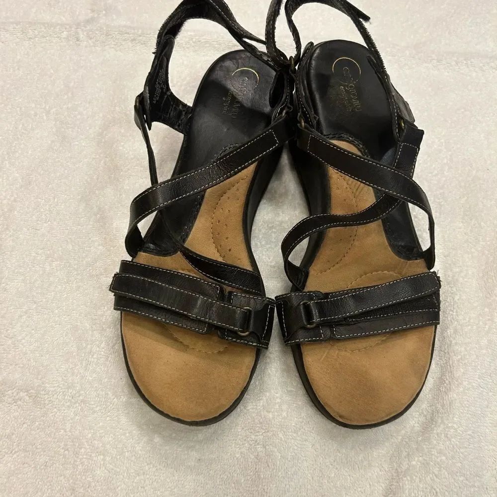 Stylish Black and Tan Women's Sandals